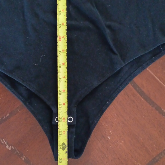 A New Day Black Fitted Long Sleeve Bodysuit. #15B - Picture 6 of 8
